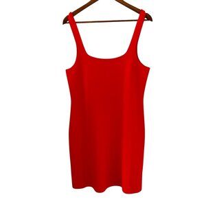 J. Crew NEW Knit Sweater Mini Dress In Red Size L